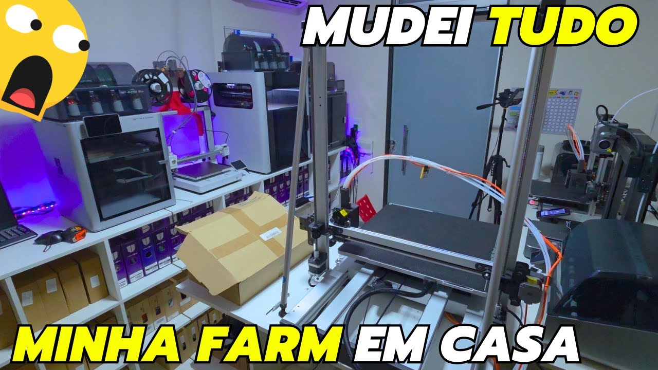 COMECEI 2026 MUDANDO TUDO NA MINHA FARM DE IMPRESSORAS 3D