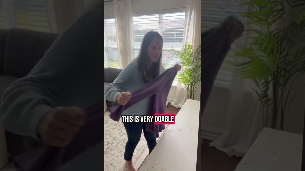 Stop stretching out your sweaters and hang them like this instead