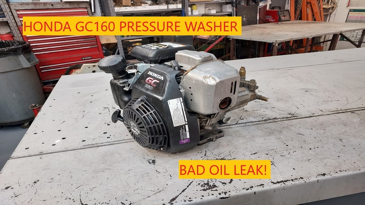 Honda GC160 Pressure Washer | Bad Oil Leak!
