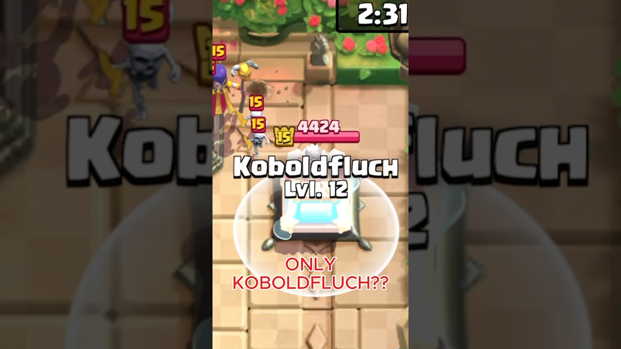 Ihr habt LANGE darauf gewartet🧌[ONLY KOBOLDFLUCH] #clashroyale #supercell