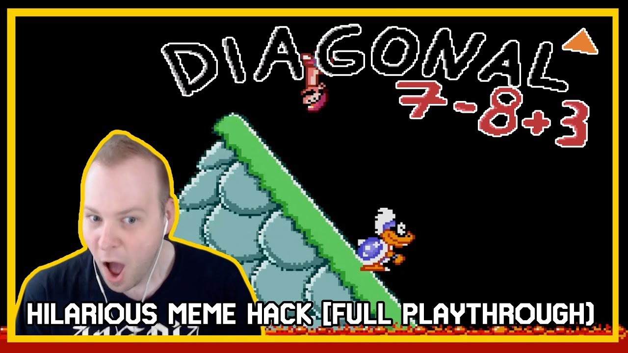 Diagonal Mario World 2 [Hilarious SMW Meme Hack]