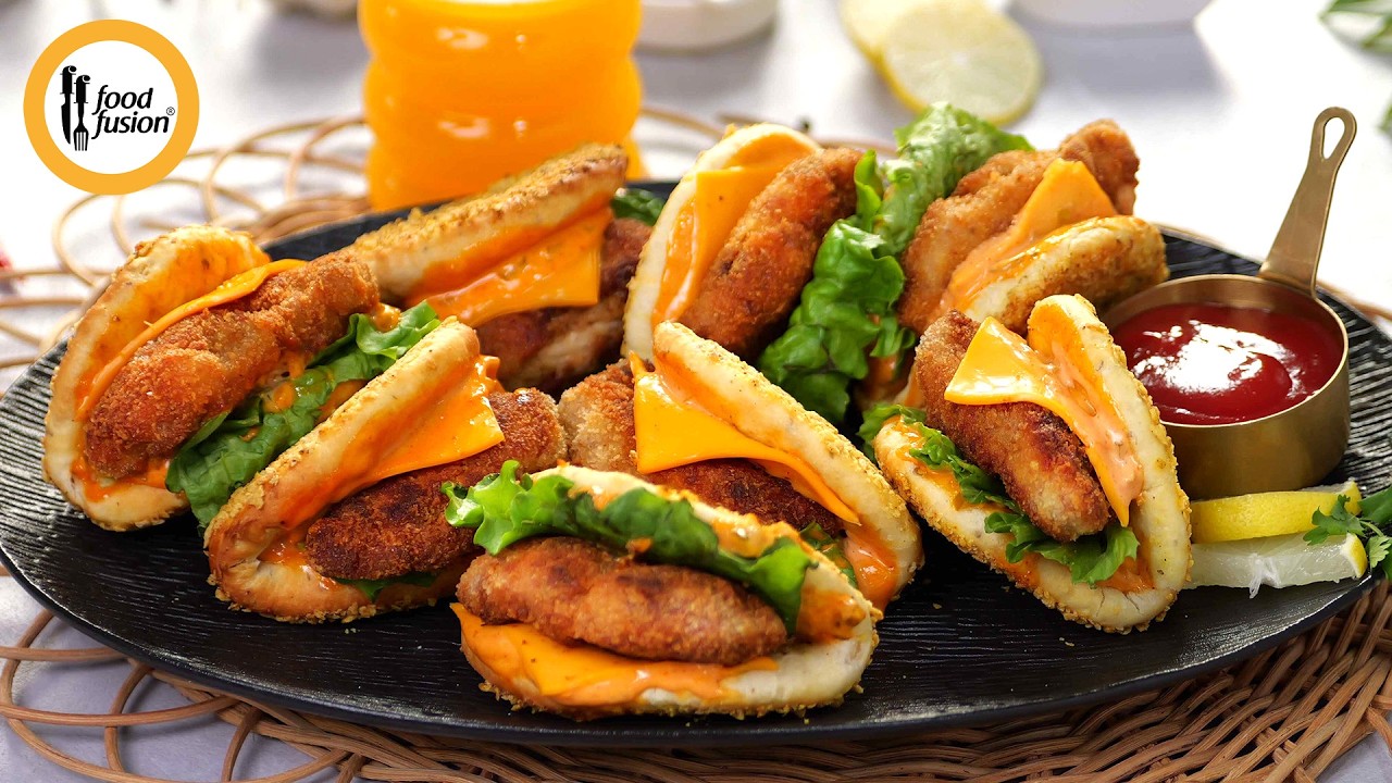 Hot Chilli Chicken with Airfried Bun Pockets Recipe By Food Fusion