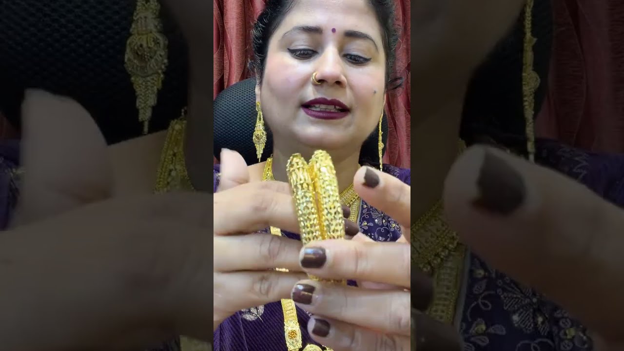 Gram gold polish jewellery new arrivals | booking number 9971930824 | #neckles #bangles #ranihar
