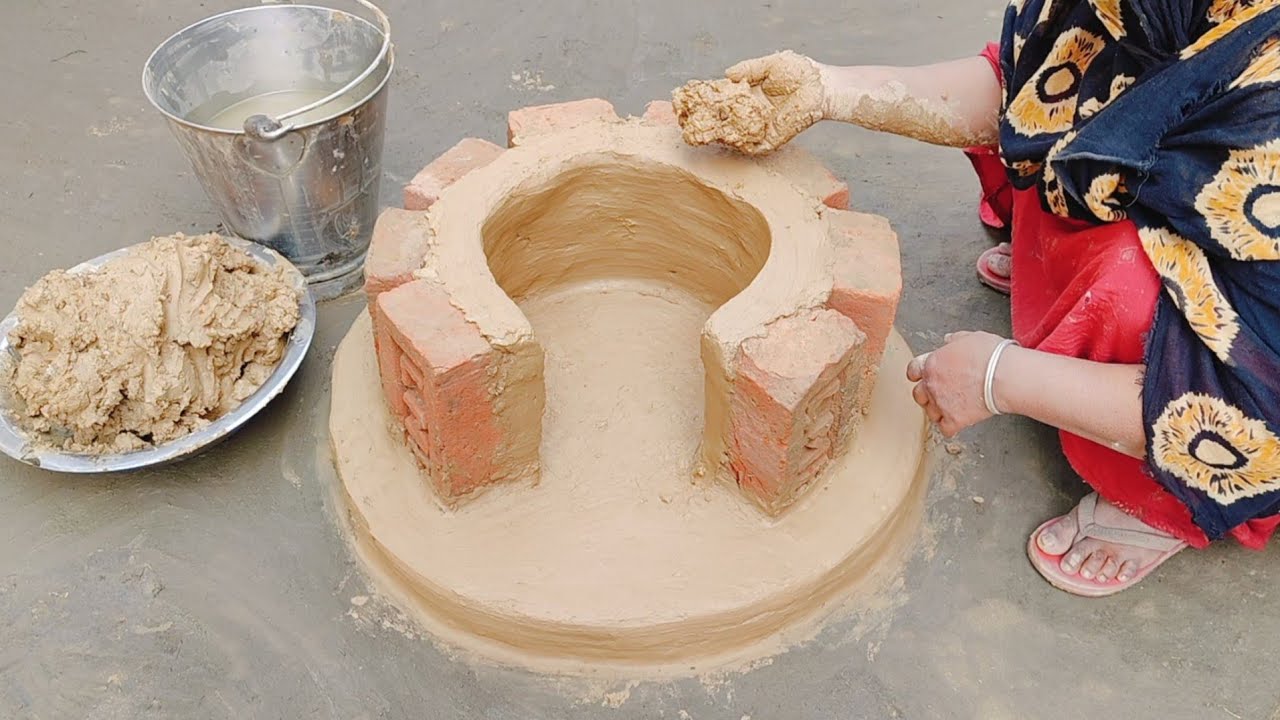 How to make Traditional Chulha । Primitive Technology Oven and Chulha।Beautiful chulha Design#viral