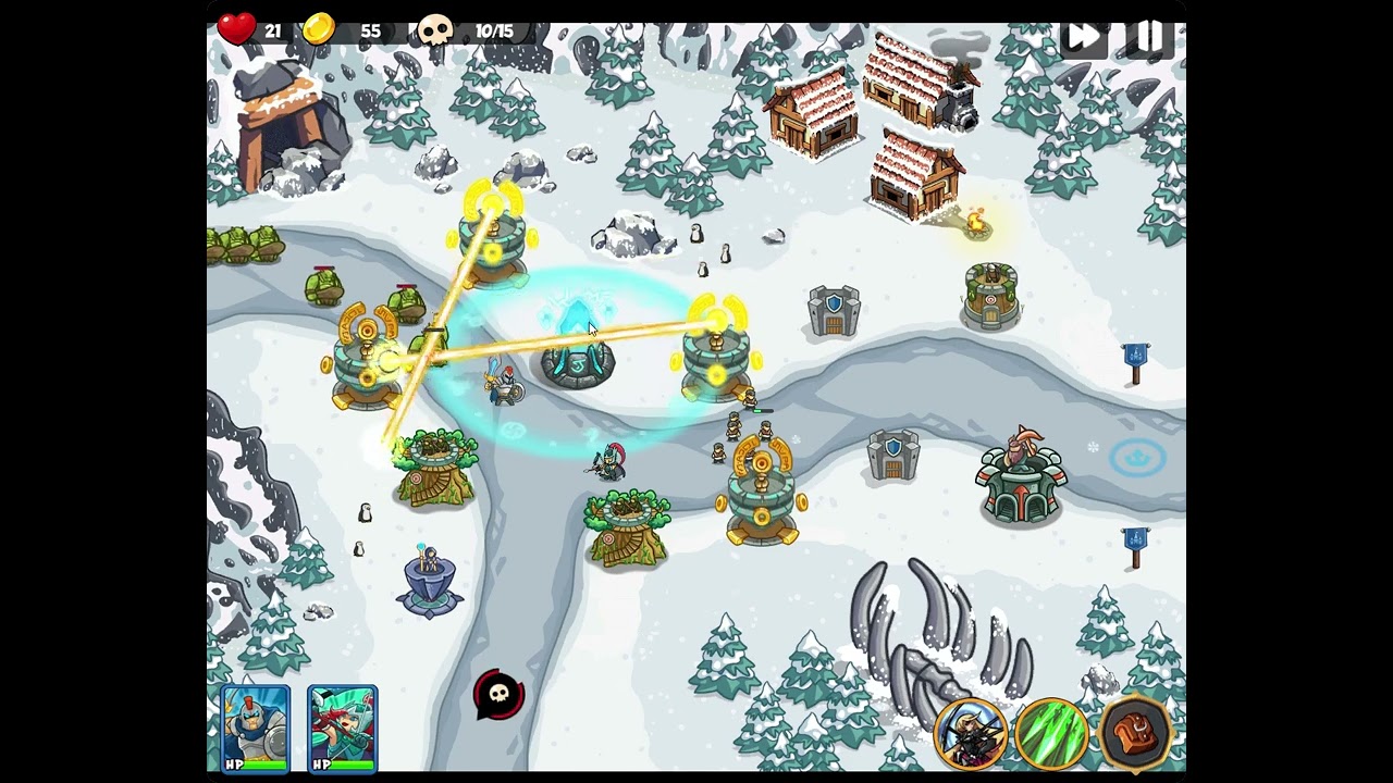 Epic Empire: Tower Defense Level 15 easy with 2 starter heroes