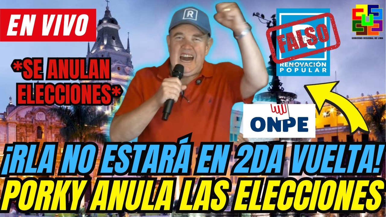 🚨&iexcl;PORKY NO ACEPTA SEGUNDA VUELTA ! | RAFAEL L&Oacute;PEZ ALIAGA EN VIVO