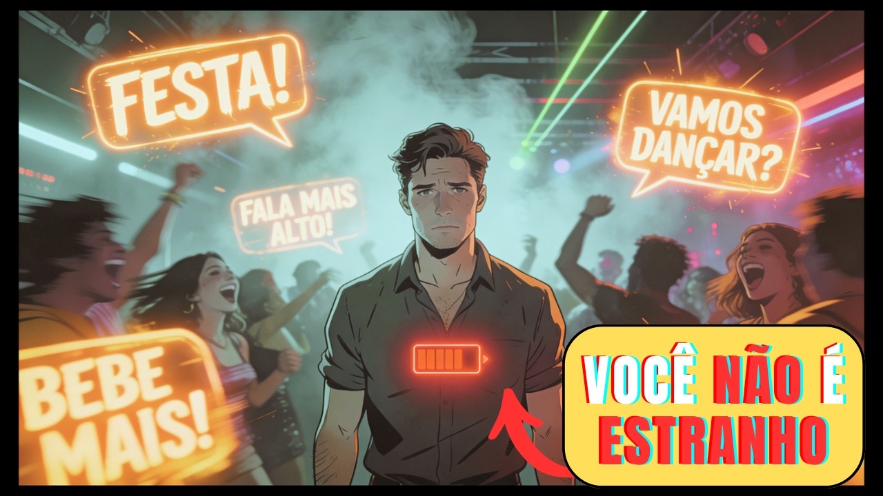 Por que festas te esgotam? (Não é timidez)