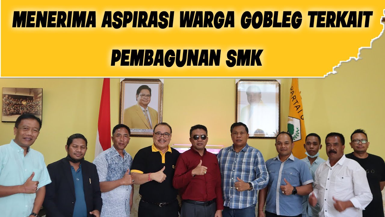 MENERIMA ASPIRASI WARGA GOBLEG TERKAIT RENCANA PEMBANGUNAN SMK.