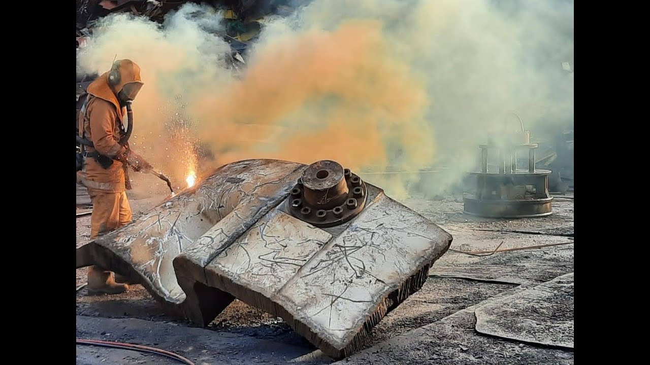 Oxy propane steel cutting