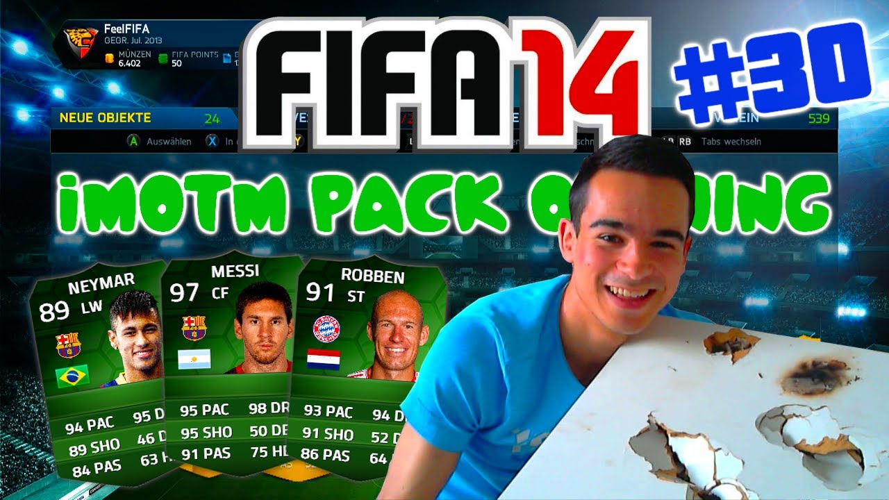 FIFA 14 Ultimate Team : (iMOTM) Pack Opening #30 [FACECAM] - GRÜNER SPIELER !! HD