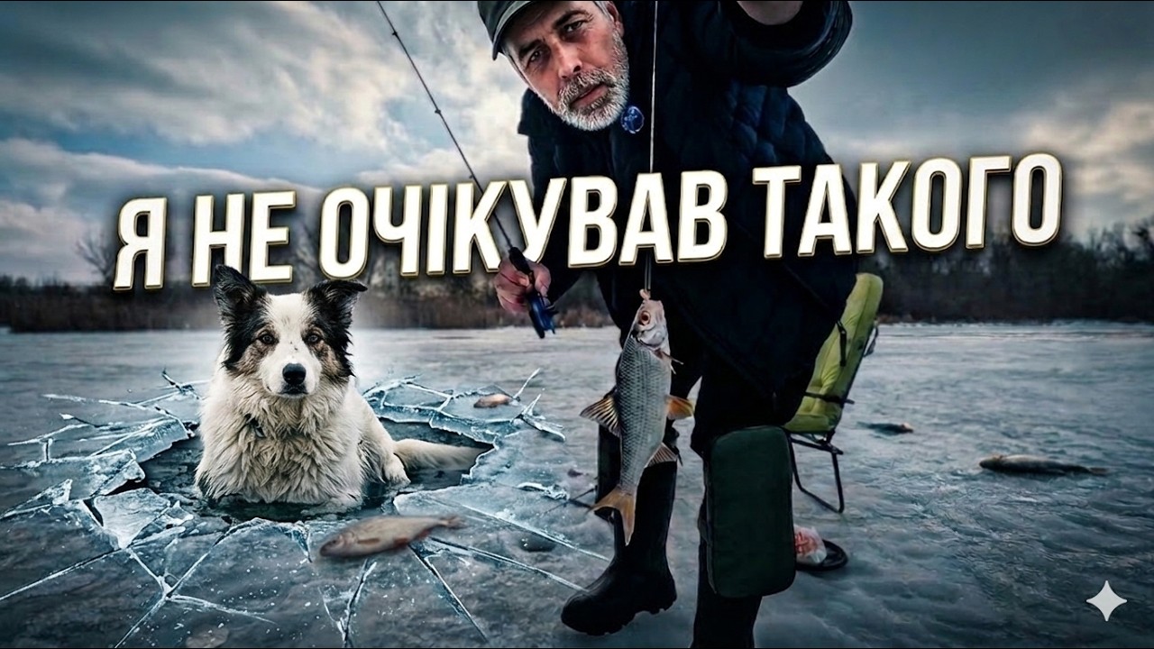 ЛІД ПРОВАЛИВСЯ… Собака пішов під воду. Рибалка на Дніпрі на плотву.