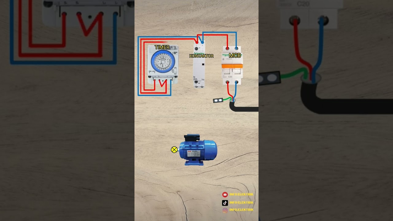 MOTOR AC 1 PHASE MENGGUNAKAN TIMER 