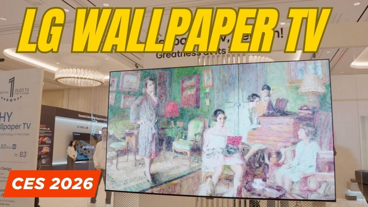 Взгляните поближе на новый OLED-телевизор LG Wallpaper на выставке CES 2026.