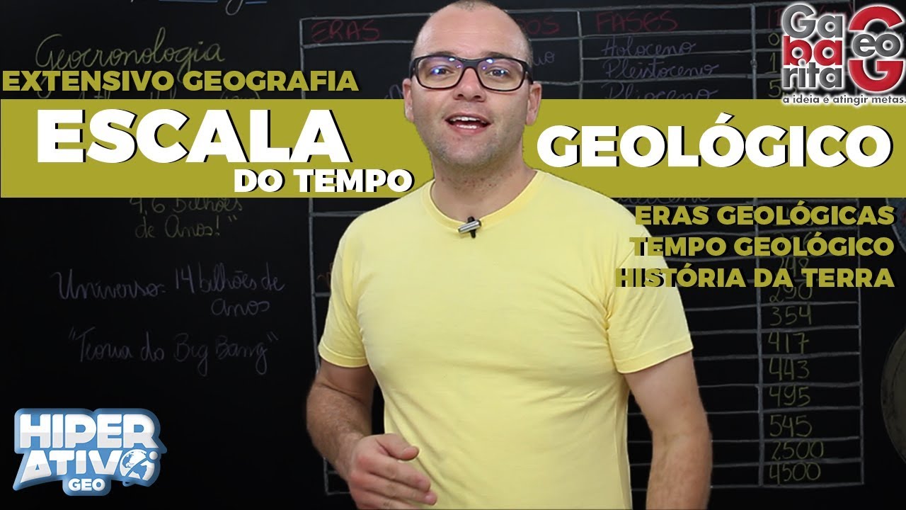 Geografia pro Enem - Escala Geológica - O Tempo das Rochas na Geologia
