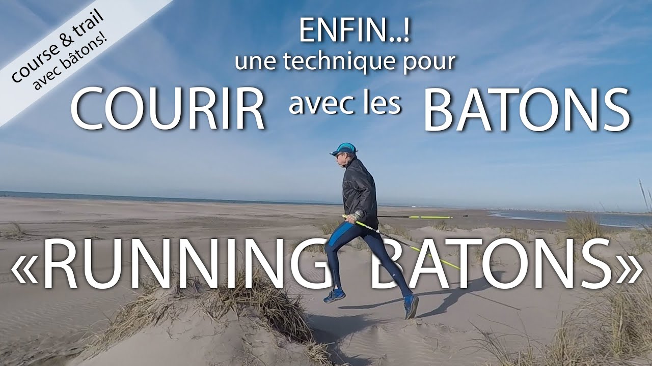 Comment courir avec les bâtons : (1/2) technique de base du running bâtons (o.mossino)