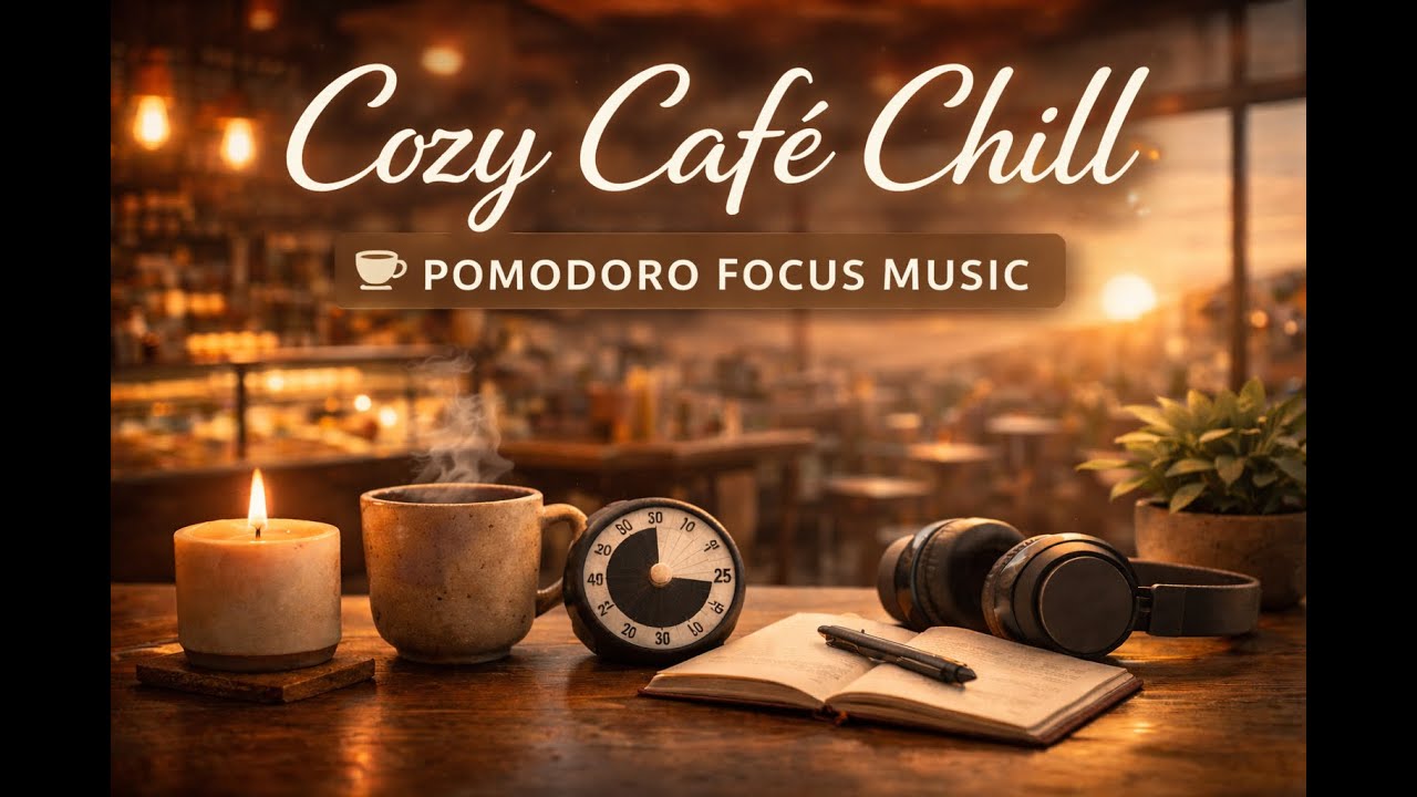 Cozy Café Chill ☕ Pomodoro Focus Music for Deep Work & Study #music #chill #pomodoro