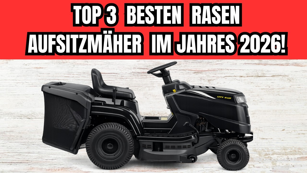 ⛔ TOP 3 BESTEN RASEN AUFSITZMÄHER IM JAHRES 2026!!!