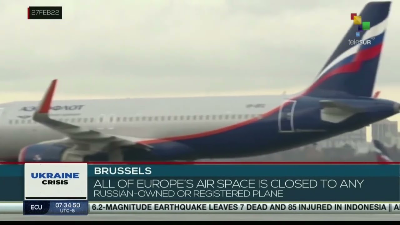 European Union announces total closure of airspace against Russia