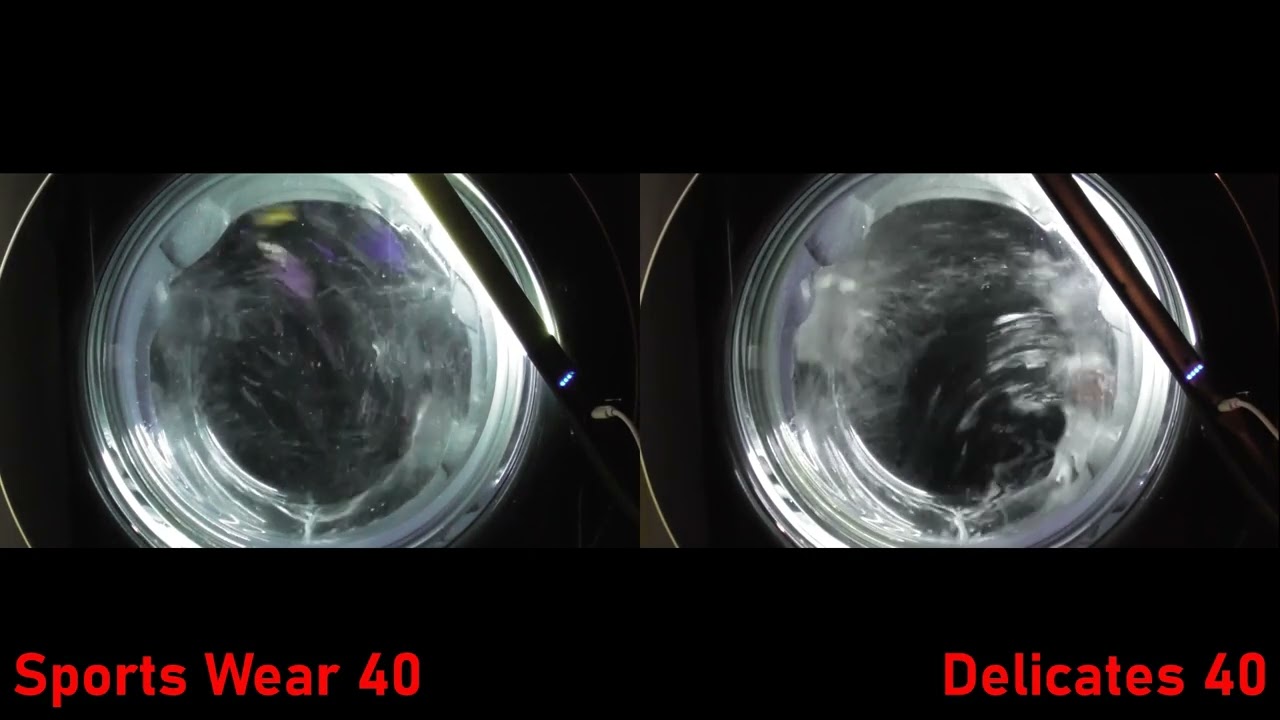 LG AiDD Steam Washer, Wash race between Delicates 40 and Sportswear 40 (Requested)