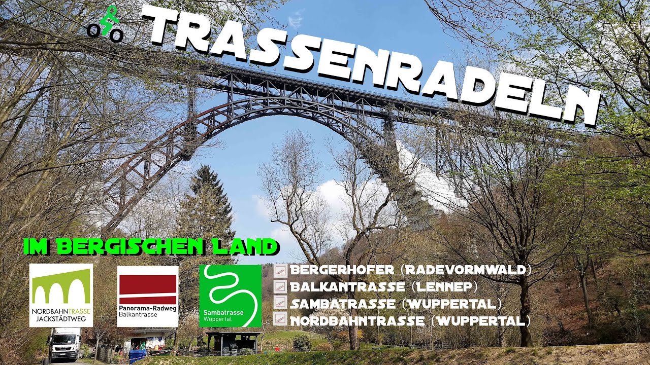 Trassenradeln im Bergischen zwischen Remscheid, Solingen, Wuppertal, Ennepetal