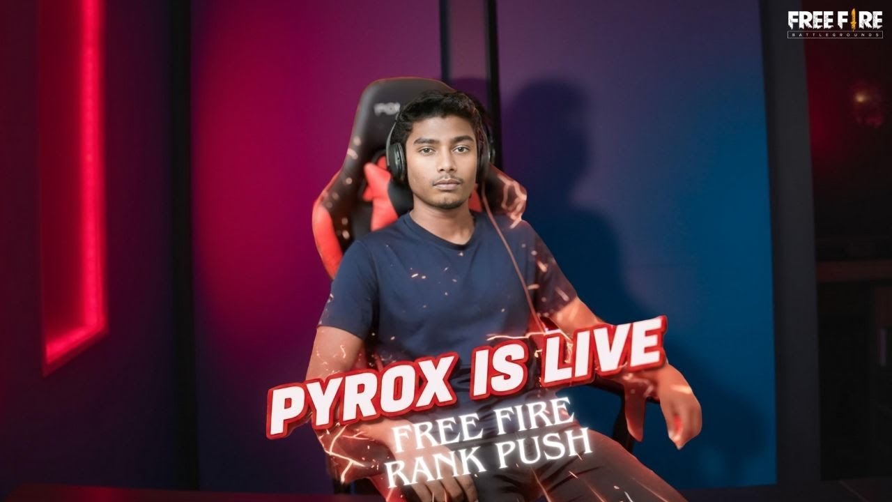 free fire rank push || live || free fire  || PYROX SPG
