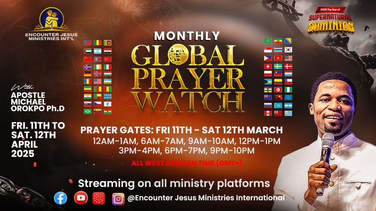 12AM PRAYER WATCH | GLOBAL PRAYER WATCH | 12.04.2025 | Apostle Michael Orokpo, Ph.D.