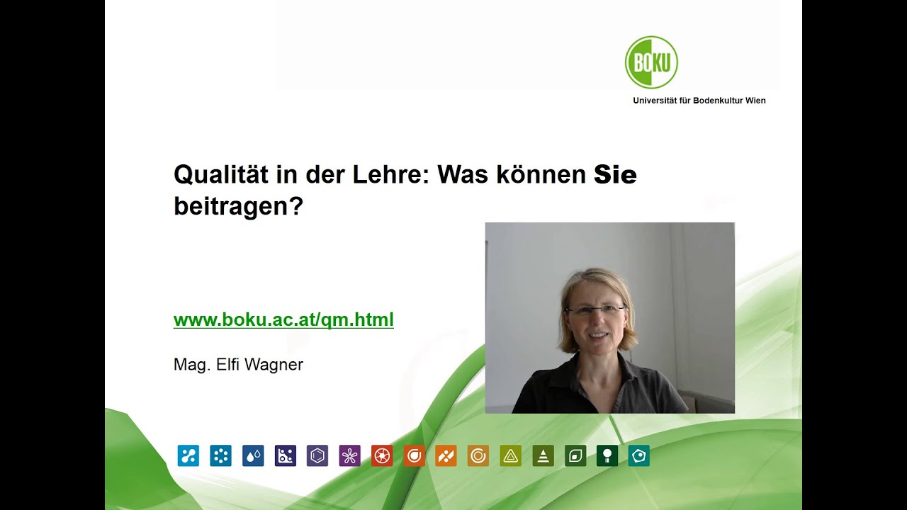 Qualit&auml;t in der Lehre: Was k&ouml;nnen Sie beitragen? - BOKU Stabsstelle f&uuml;r Qualit&auml;tsmanagement