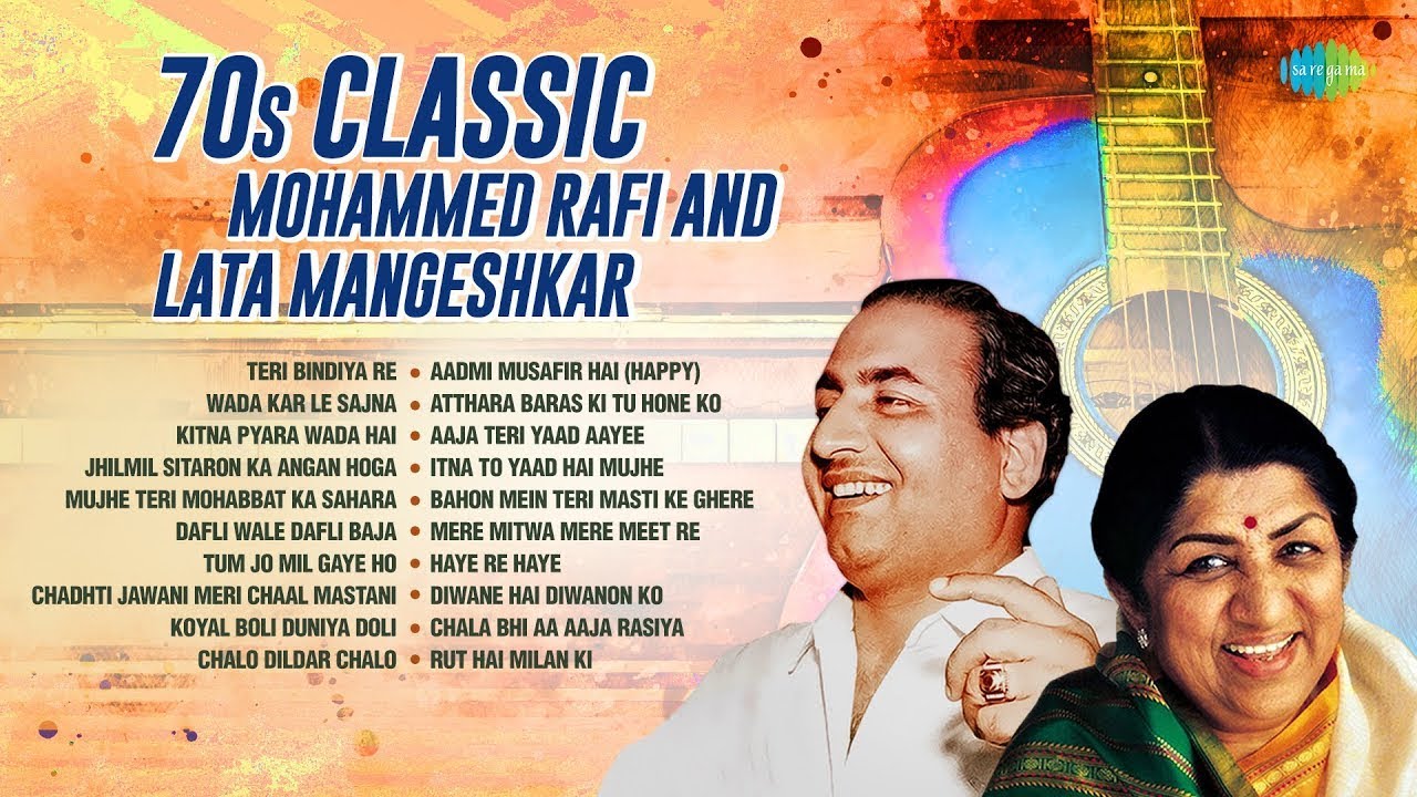Mohammed Rafi Evergreen Hits | 70s Hindi Songs with Lata | Teri Bindiya Re, Dafli Wale Dafli Baja