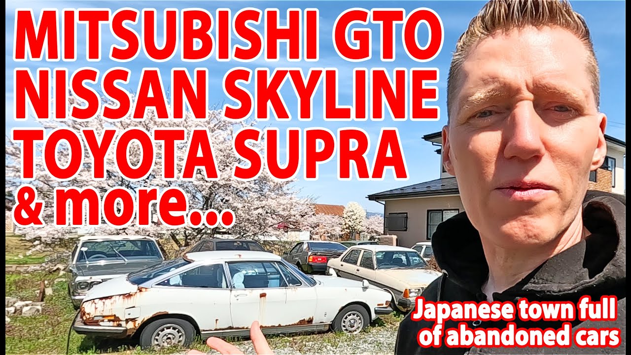 Small Japanese town where classic cars go to die. JDM special with cherry blossom!