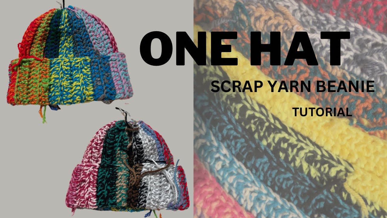 LOVETANGLED TUTORIAL | SCRAP YARN BEANIE