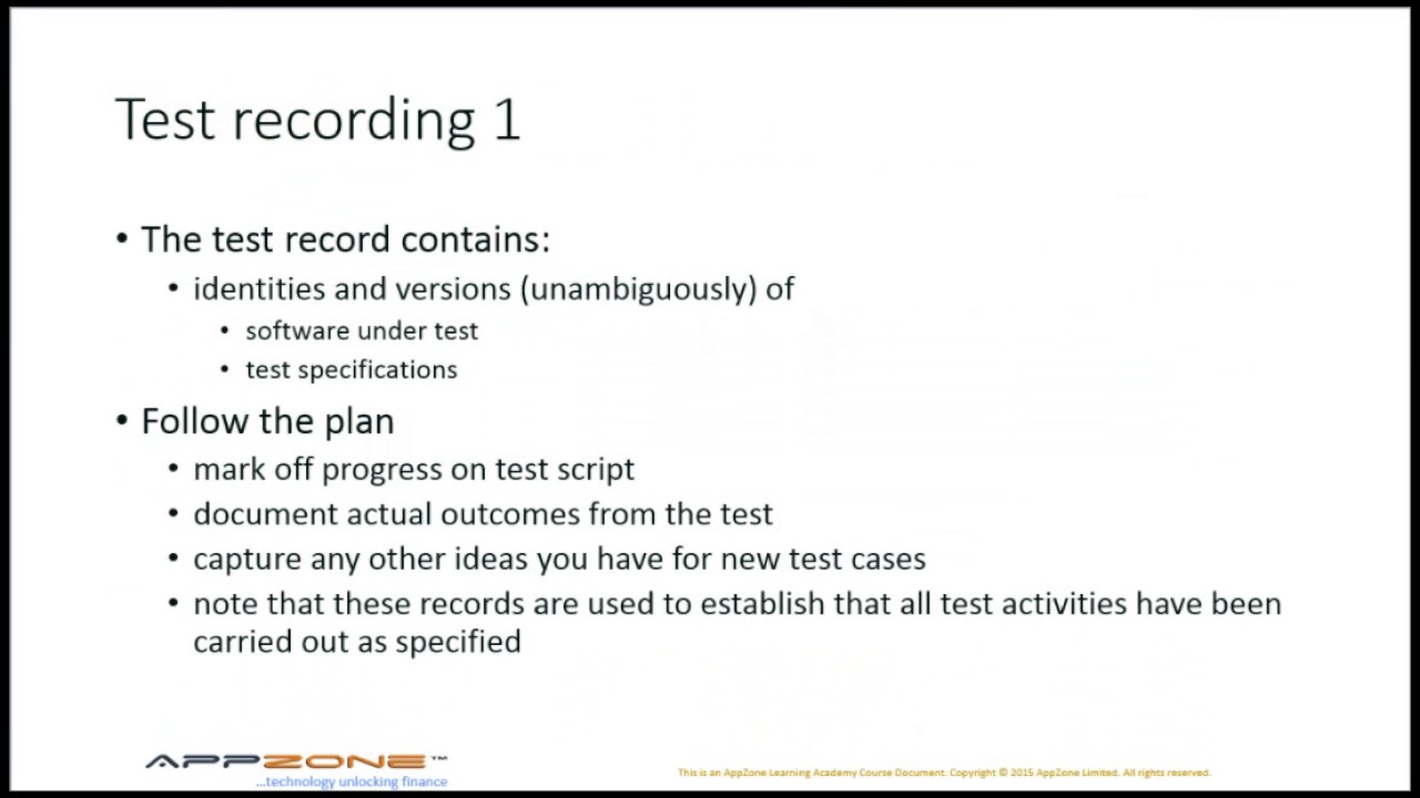 Fundamental Test Process