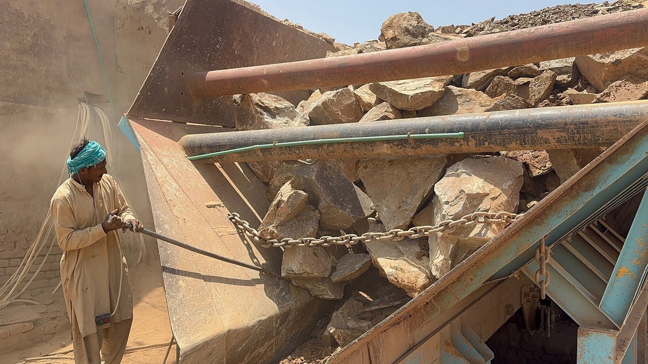 &ldquo;Crushing Giant Rocks with Hammer & Machine | Most Satisfying Rock Breaking Moments