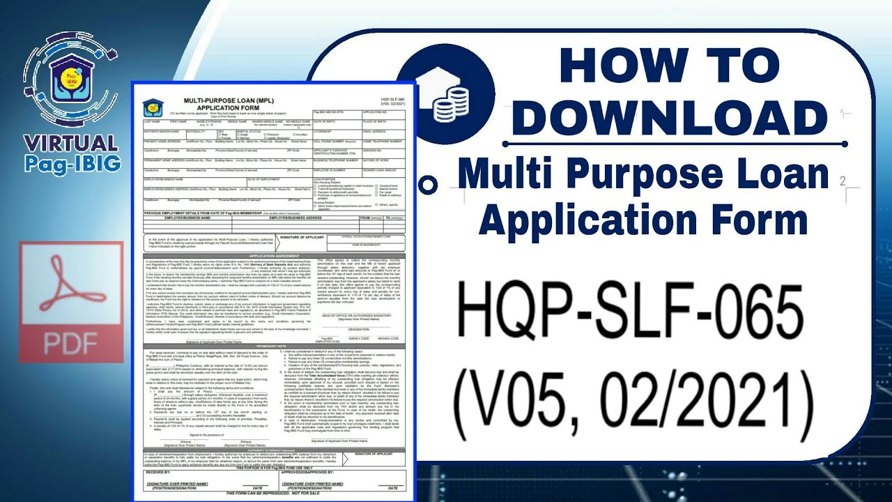 MPL Application Form | Pag-IBIG | How To Download | 2021