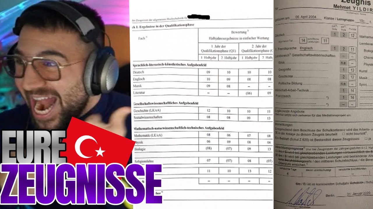 WAS SIND DAS FÜR ZEUGNISSE😳? MERT UND FADI REAGIEREN!