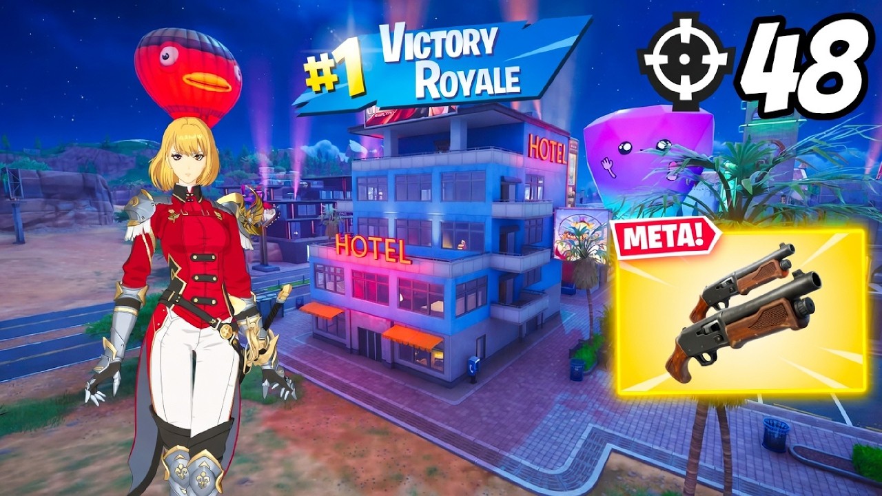 48 Eliminations CHA HAE-IN Full Gameplay Wins Zero Build (Fortnite Chapter 7 Season 1)