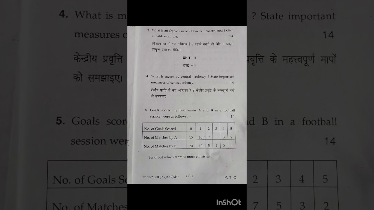 B.com 1st Sem [Business Statistics] Dec 2024 NEP, #NEP #mdu #exam #student #question paper