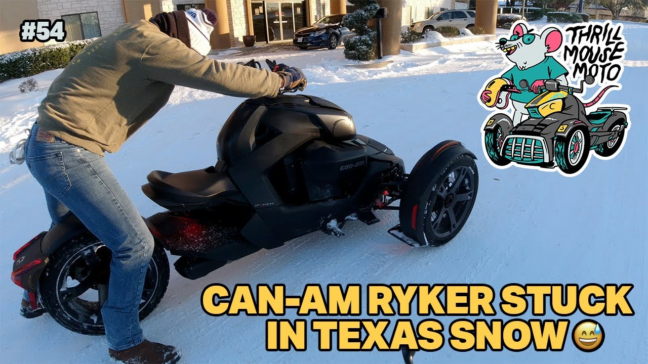 Can-Am Ryker 600 Stuck in Snow! - 🥶 #nodawg