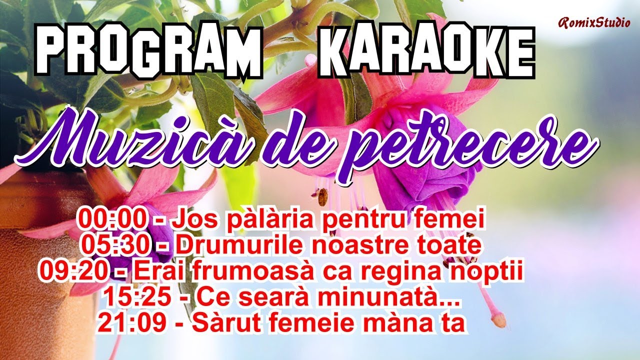 2024 🌟 COLAJ 🔥 Program Karaoke 🎶 MUZICA DE PETRECERE  🎤🎼 Negative cu Versuri | Karaoke romanesti
