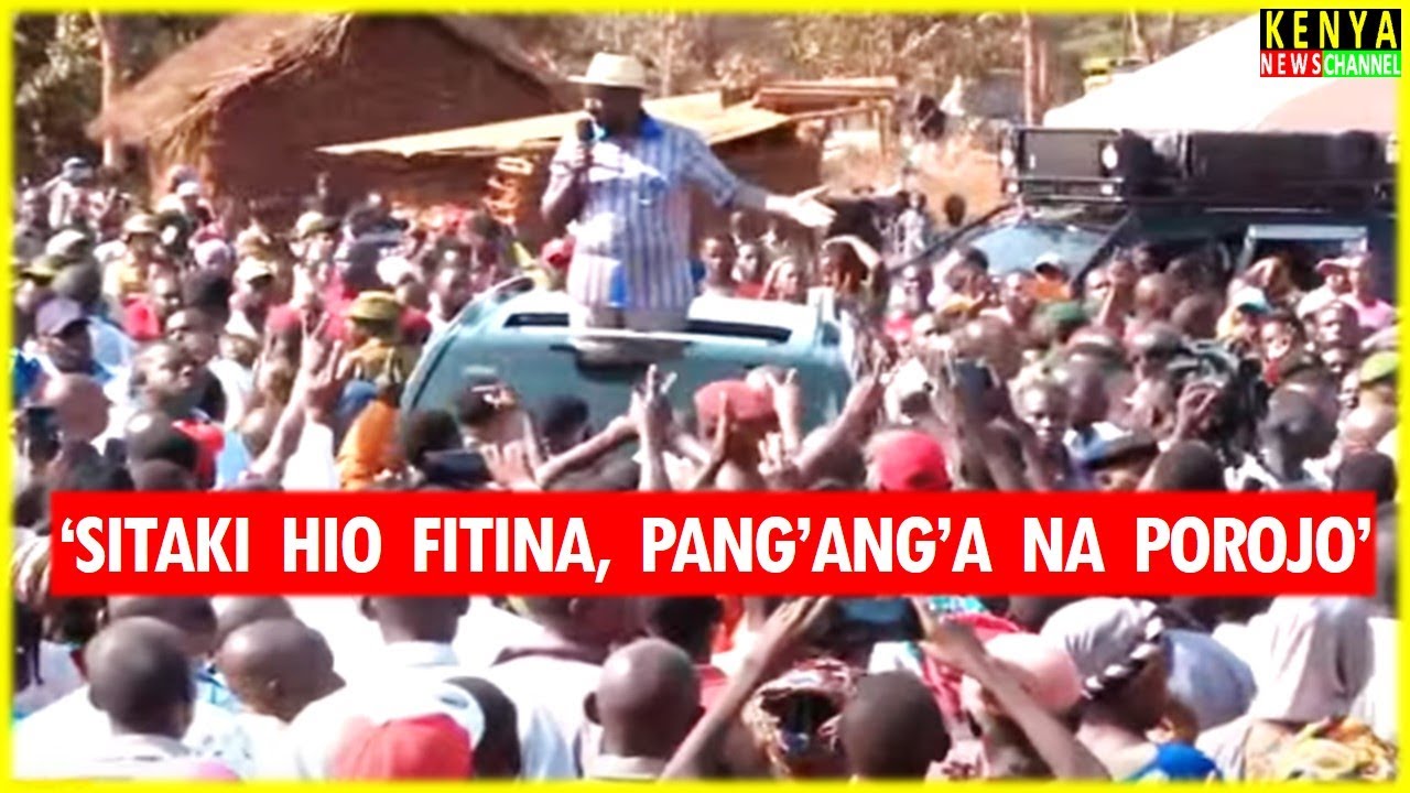 Ruto speech today after Huge Crowd Blocked him in Kilifi