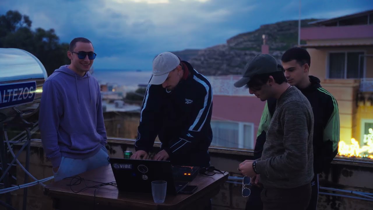 impromptu rooftop dj set with some homies