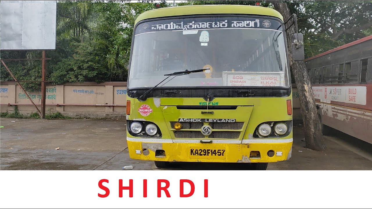 Karnataka Bus at Shirdi Bus Stand