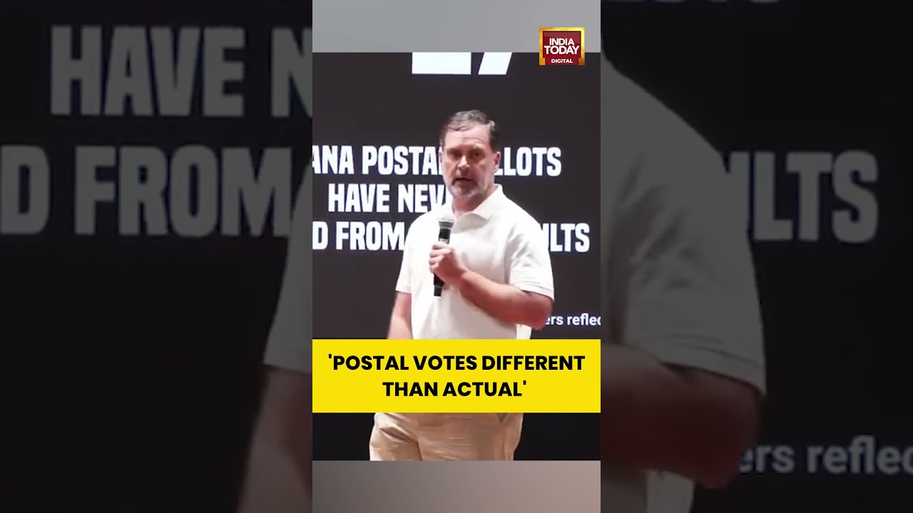 'Postal Votes Different Than Actual' | #shorts #rahulgandhi #electioncommission #voterlist #haryana