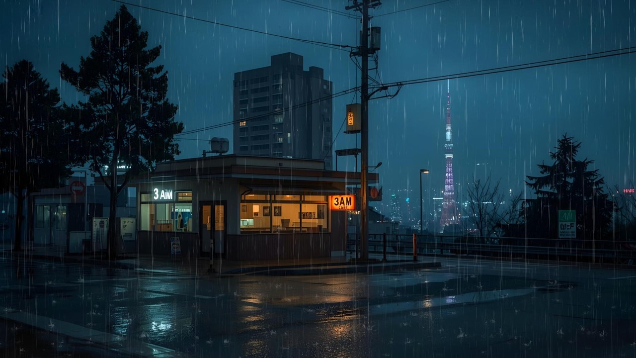 Tokyo After 3 AM Rain 🌧️ | Cozy Night Lofi