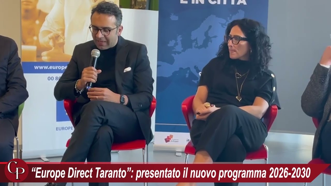 “Europe Direct Taranto”: presentato il nuovo programma 2026-2030
