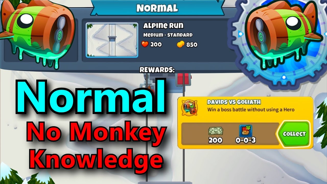 Bloonarius Normal Tutorial || No Hero & No Monkey Knowledge || Alpine Run
