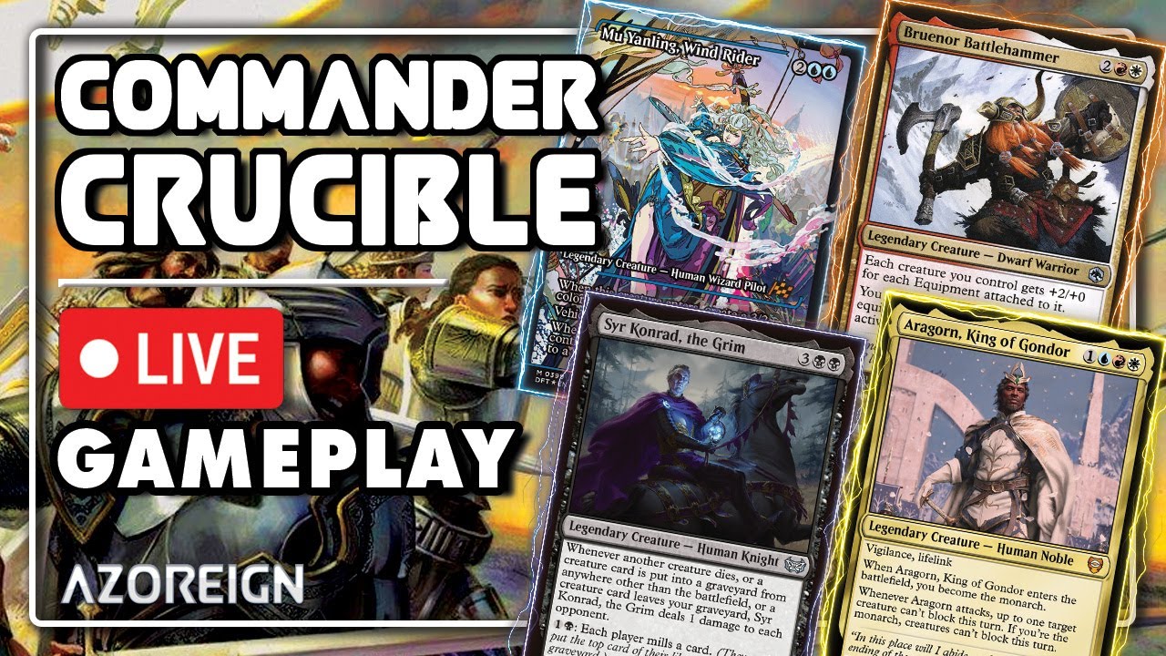 Commander Crucible | Mu Yanling vs Bruenor vs Syr Konrad vs Aragorn