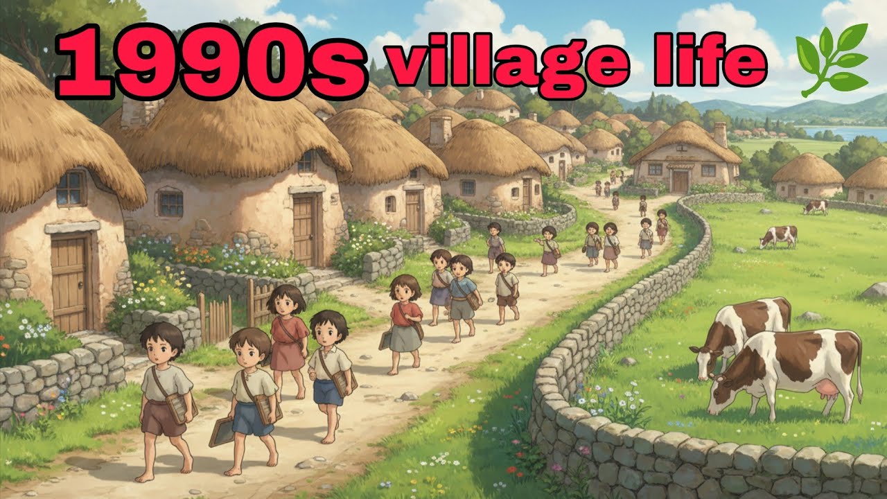 1990s Village Life | A Calm Day in the Village | Ghibli Life 🌿 | Nostalgia Ghibli-inspired 