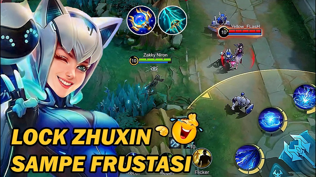 EUDORA MODE SEMAK! LOCK ZHUXIN SI PALING JAGO SAMPE KESAL‼️- MLBB