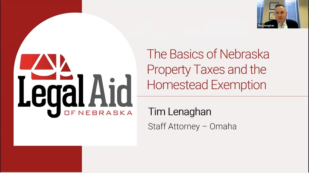 Webinar: The Basics of Nebraska Property Tax and Homestead Exemption