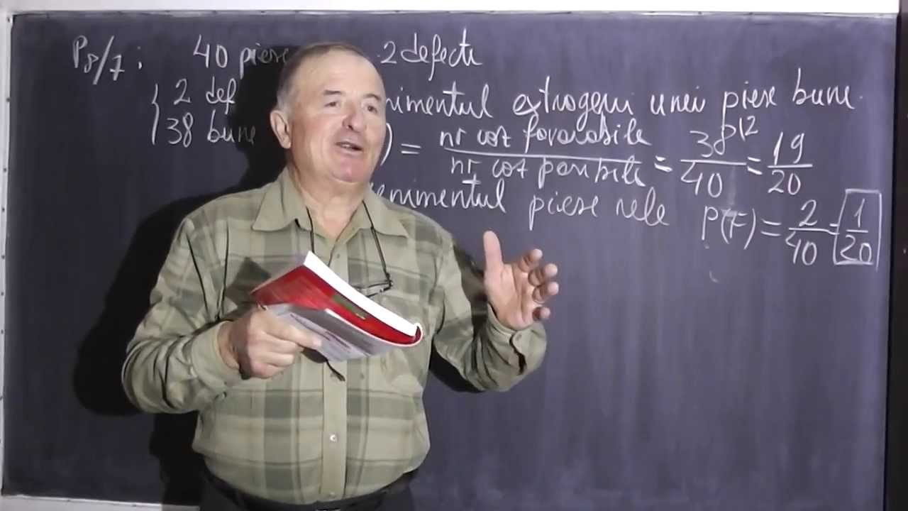 1/2 Lectia 190 - Probleme Probabilitati Rapoarte proportii Geometrie Tema Matematica Proful Online